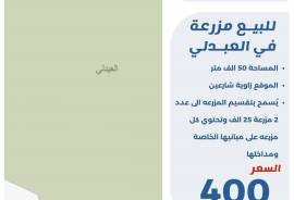للبيع مزرعة في العبدلي